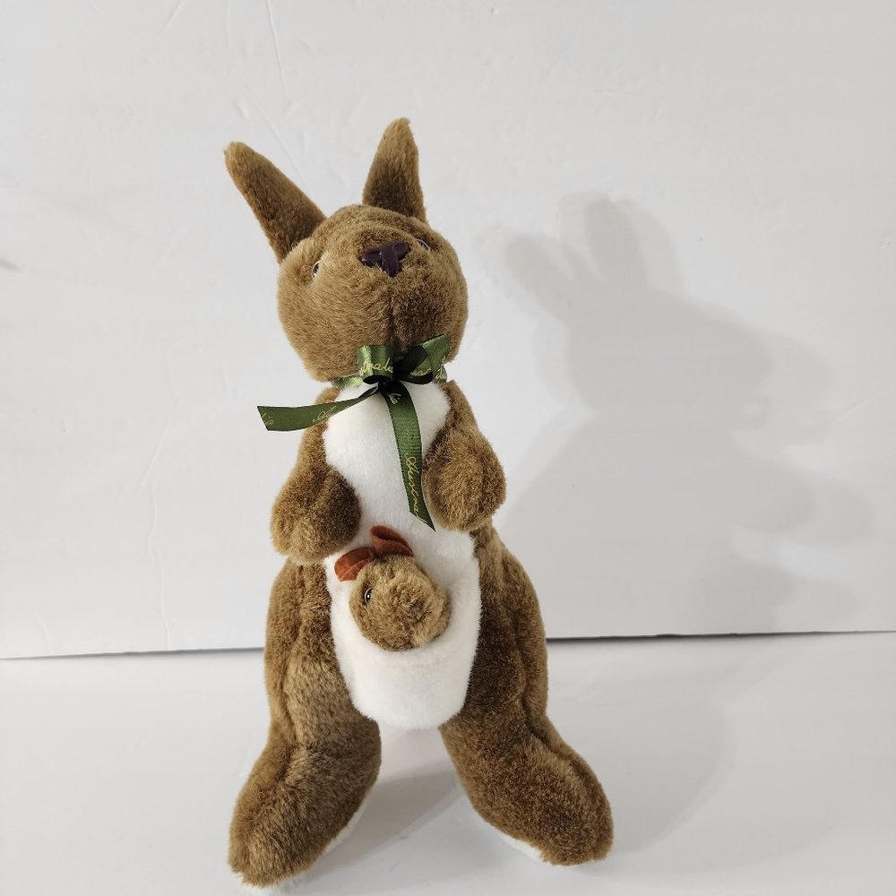 Australia Kangaroo Stuffed Animal With Baby Inside Pouch Kids Plush